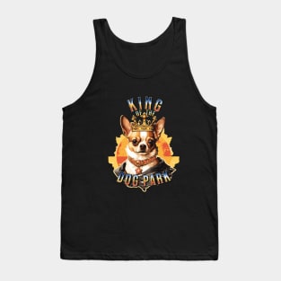 Cute Tan Chihuahua King of the Dog Park graphic for dog lover dog mom dog dad Funny Dog Tank Top